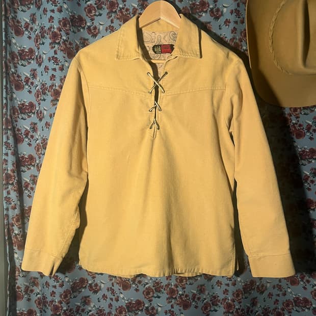 70s miller웨스턴 레이스업 풀오버