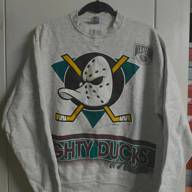 90s 마이티 덕스 애너하임 스웻셔츠 usa L