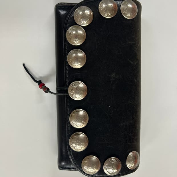 GOROS 고로스 11콘초 블랙 새들레더 장지갑