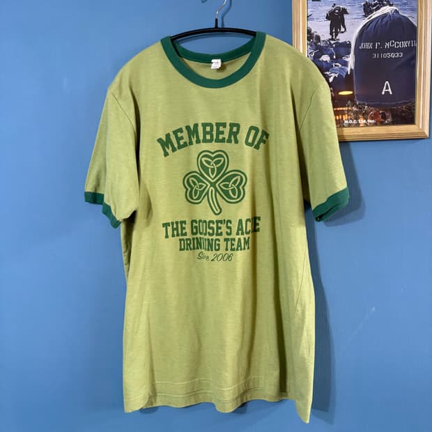 00‘s Canvas Drinking Team Ringer Tee