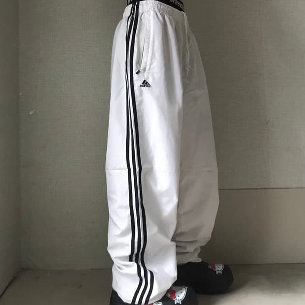 아디다스 흰검 와이드 트레이닝 팬츠
