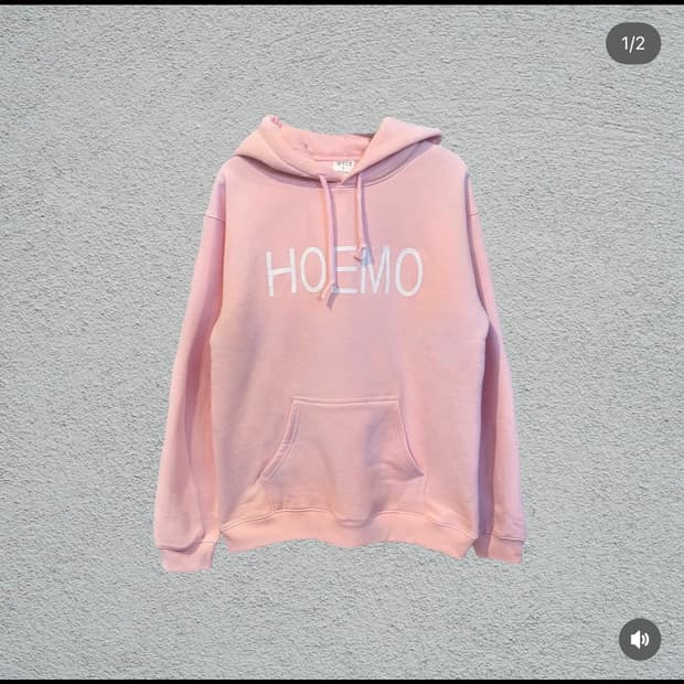 빨간줄 사피엔스 후드 vol.2 핑크 1사이즈