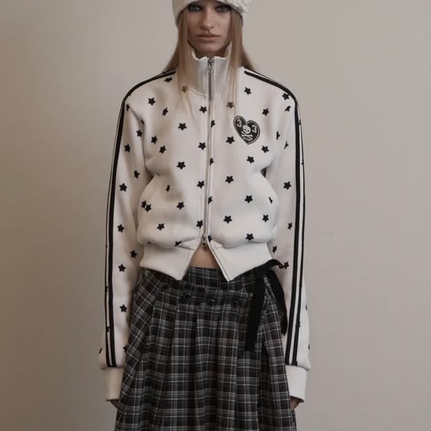 셋업이엑스이 후드집업 화이트