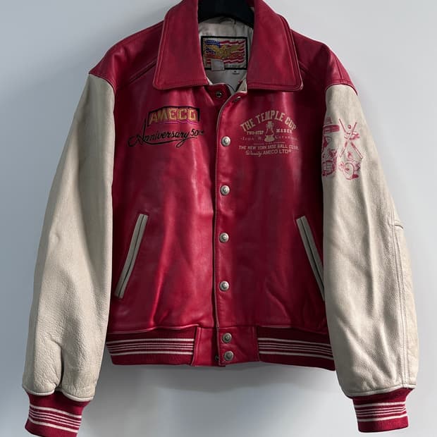 아메코 50주년 레더 바시티 자켓 (va.80)