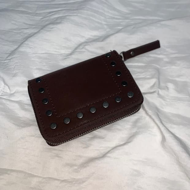 Pull & Bear studd wallet brown