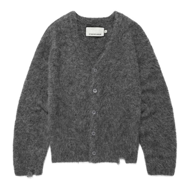 더바이닐하우스 그런지 가디건 그레이 M