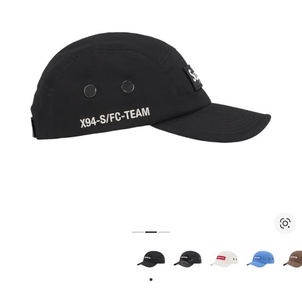 (OS) 슈프림 박스로고 캠프캡 모자 22SS 밀리터리 블랙