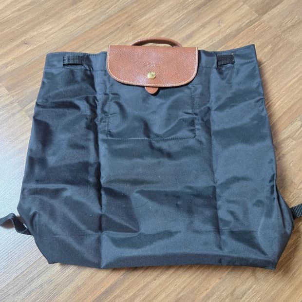 롱샴 르 플리아쥬 백팩 오리지널 L 블랙 [정품]