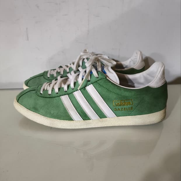 265mm 아디다스 가젤 그린 스니커즈 