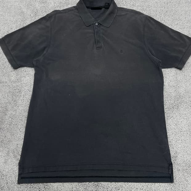 (L) DKNY 스몰 자수 로고 카라 티