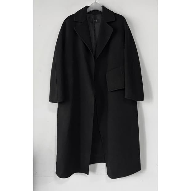 타임 캐시미어 블렌드 핸드메이드 코트