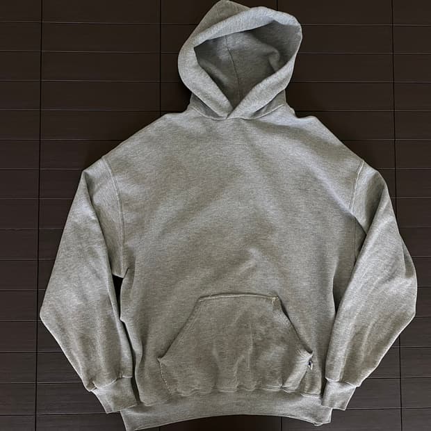 (XXL) 90s 빈티지 러셀 후드 그레이