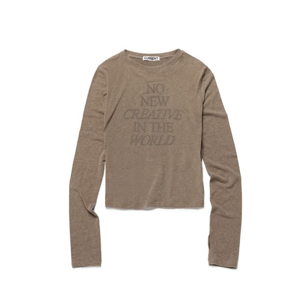 커렌트 롱슬리브 티 [블랙, 샌드베이지]