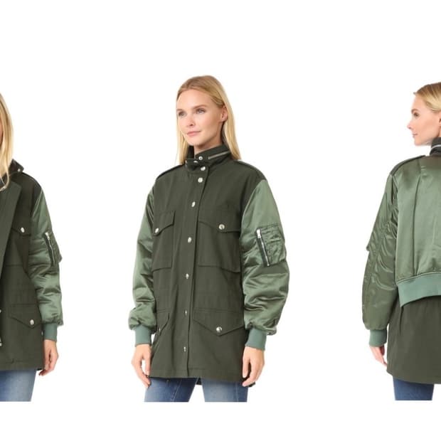 알렉산더왕 하이브리드 카고 믹스 미디어 자켓