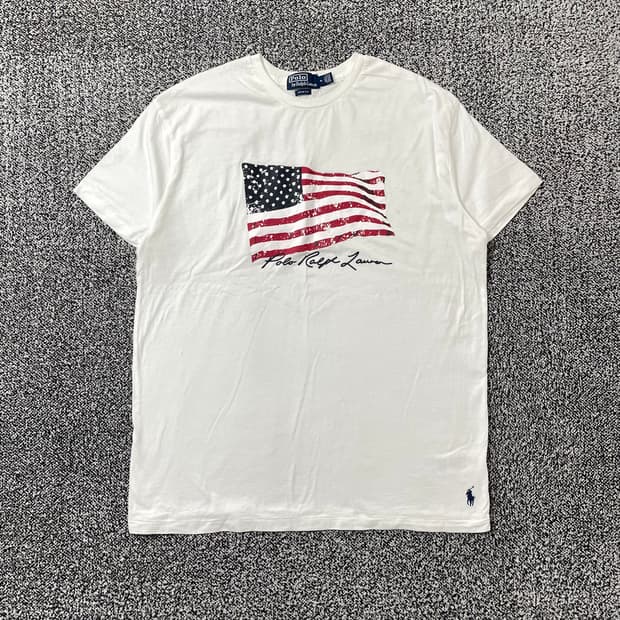 빈티지9. 폴로랄프로렌 성조기 아메리칸 플래그 반팔 티셔츠 반소매