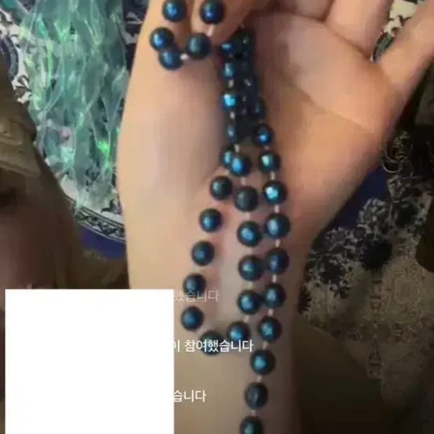 빈티지 블루목걸이