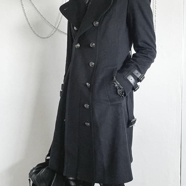 버버리 프로섬 레더슬리브버클 나폴레옹 롱코트