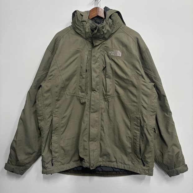 노스페이스 카키 바람막이