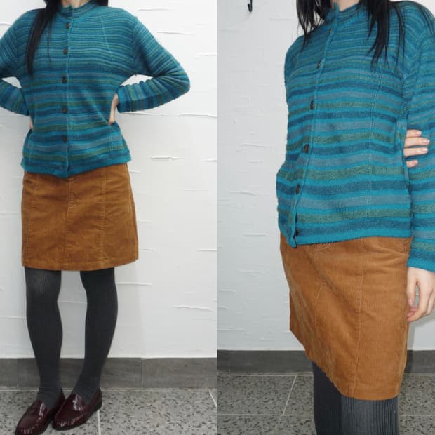 Cobalt knit cardigan