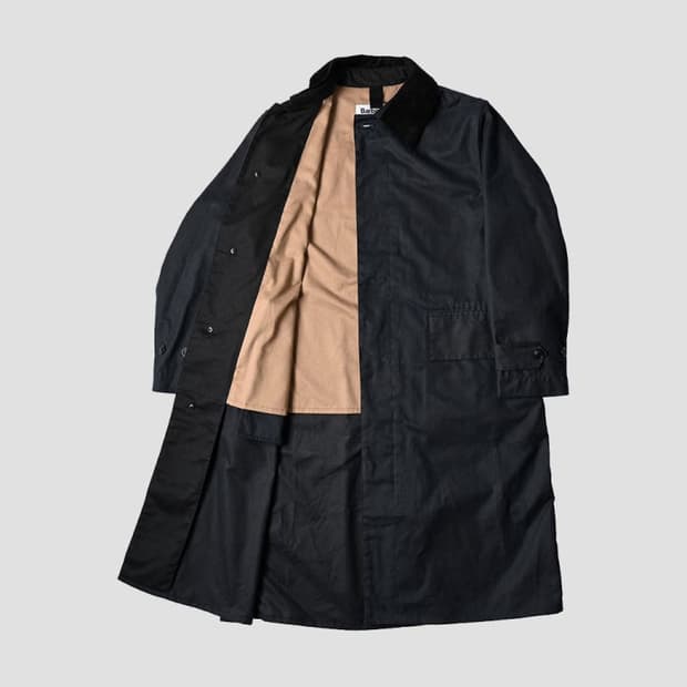 바버 X 마가렛호웰 A73 왁스자켓 네이비