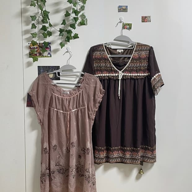 모리걸 시스루 블라우스 