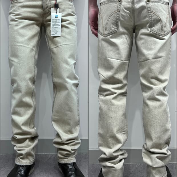 돌체앤가바나 블리치 워싱 데님 팬츠