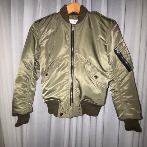 생로랑 15fw 파일럿 코튼 자켓