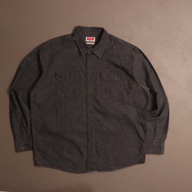 랭글러 코튼 워크셔츠 차콜 A1657