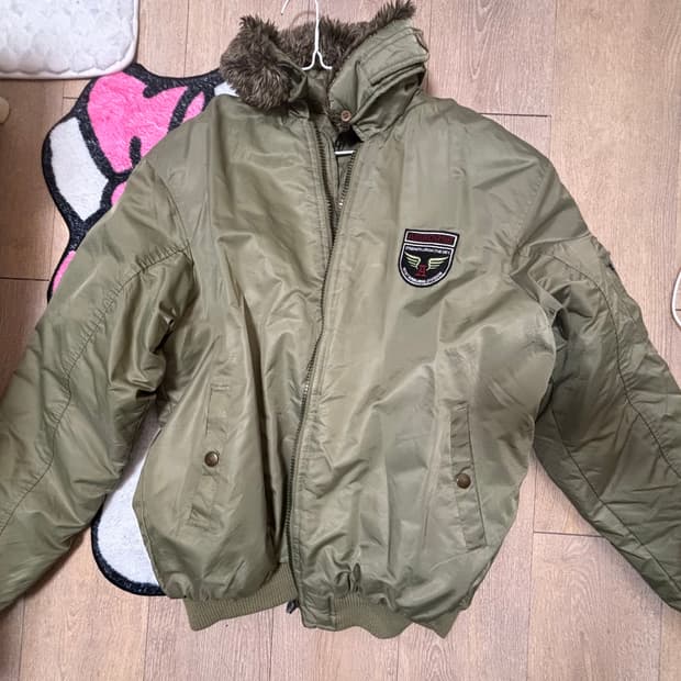 빈티지 카고 항공패딩