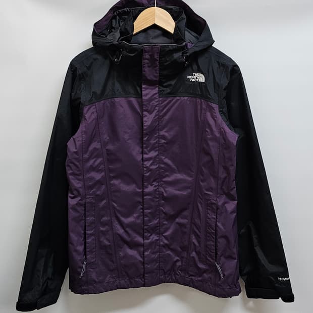 노스페이스 하이벤트 블랙/퍼플 바람막이 자켓 S 국내 M