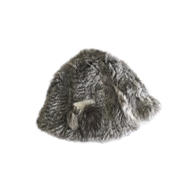 Easselini Fifth Avenue 래빗 퍼 비니