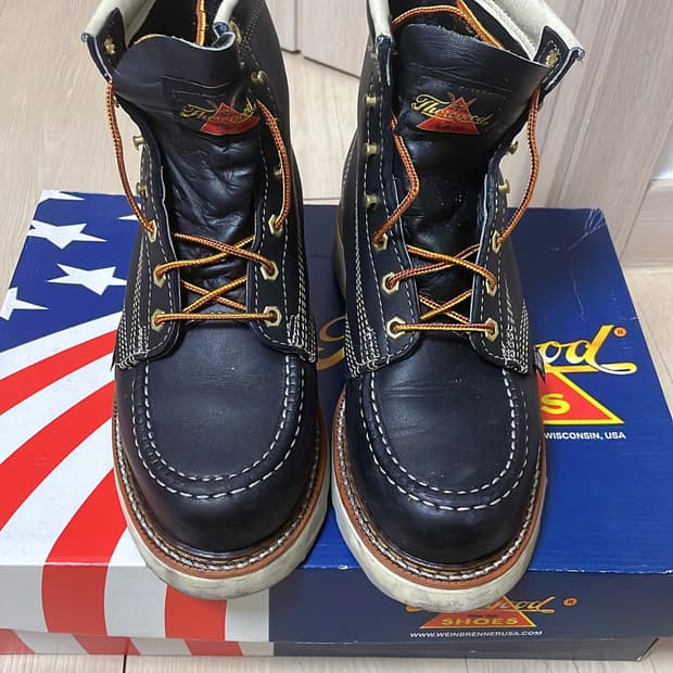 Thorogood 쏘로굿 목토 워커 블랙 7 D 250 255