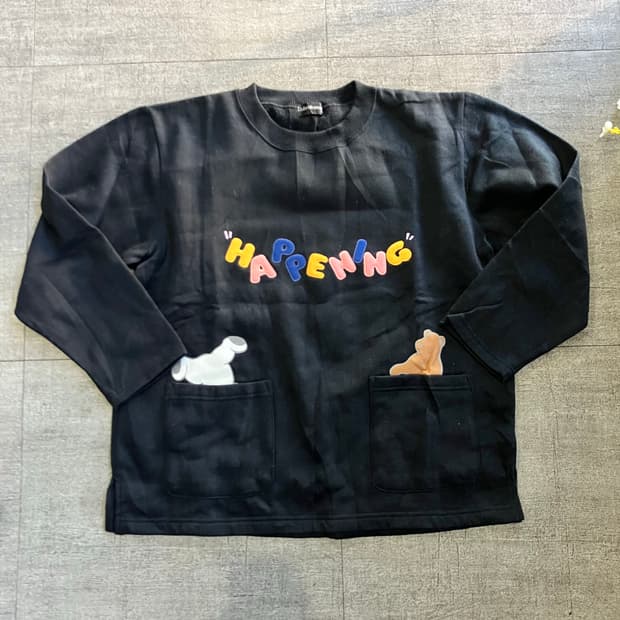 일본빈티지 Rebentotes 올드스쿨아메카지 투포켓 스웻셔츠맨투맨