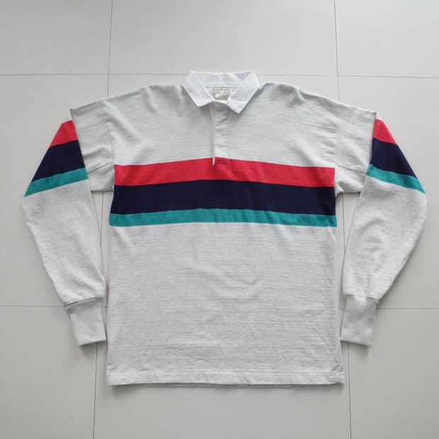 90s 빈티지 엘엘빈 MADE IN USA 럭비 셔츠 L