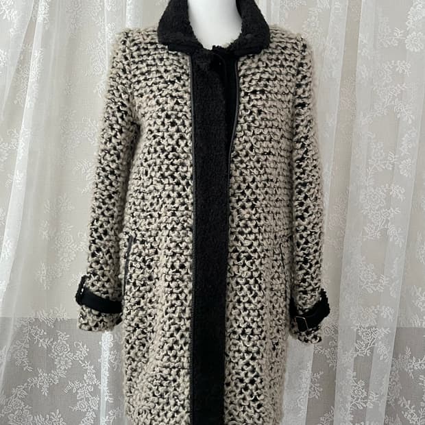 82-94-160) 한섬 시스템 뽀글이 코트