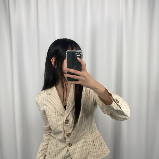 막스마라 위켄드 스트라이프 자켓