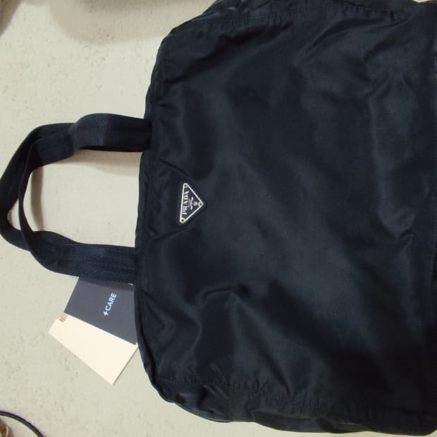 프라다 블랙 토트백 숄더 노트북 가방