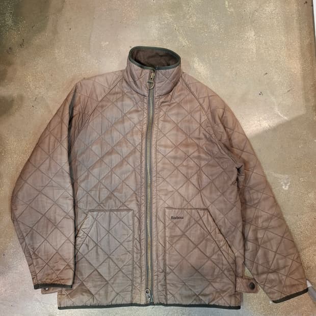 바버 폴라퀼트 쇼트 자켓 