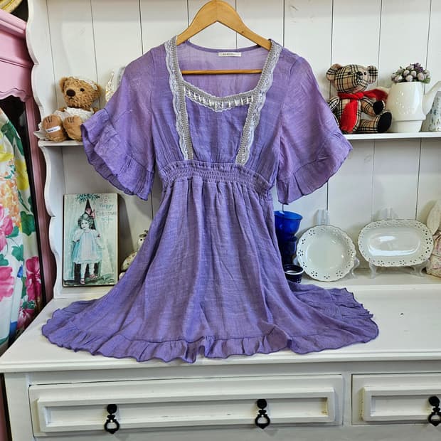 엑시즈팜(Axes Femme) 라벤더  원피스