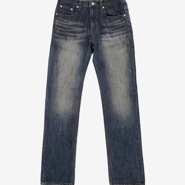 선데이오프클럽 Mud Washed Straight Leg Jeans
