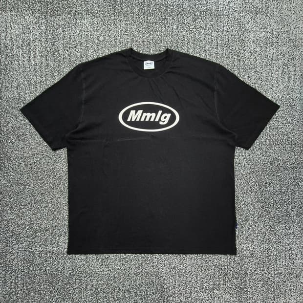 빈티지9. 엠엠엘지 Mmlg 멜지 원형 로고 반팔 티셔츠 블랙