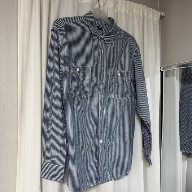 유니클로 히코리 워크셔츠 남성용 