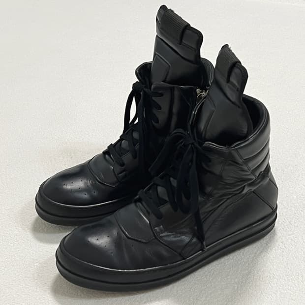릭오웬스 13FW 지오바스켓 모노크롬 올검 트리플블랙 LPO