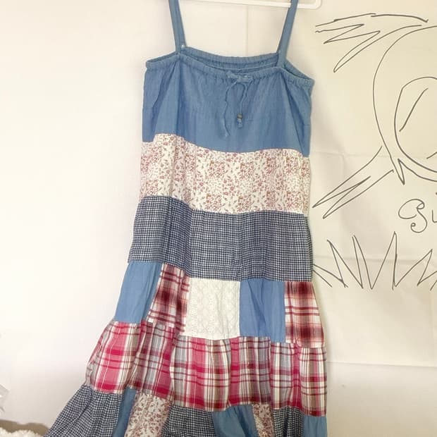 vintage 모리걸 패치스커트