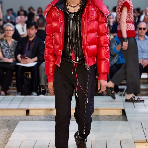 알렉산더 맥퀸 가죽 패딩