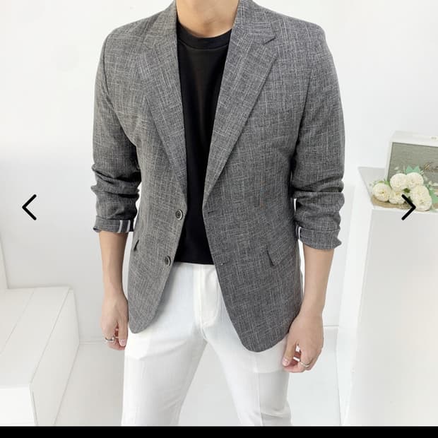 윤호 문희 린넨.코튼 블레이저 자켓 콤비 마이