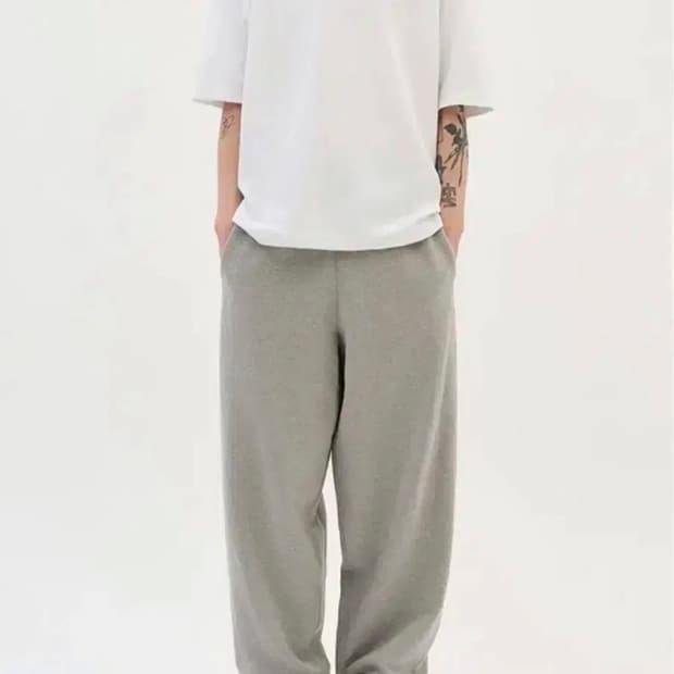 (새상품) xerobnr 제로 클래식 스웨트 팬츠 그레이 L