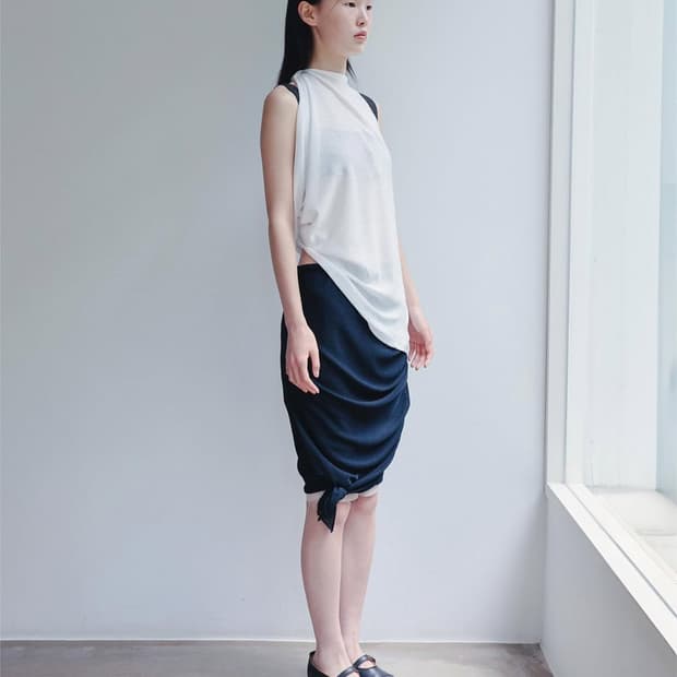 키야기 shirring skirt