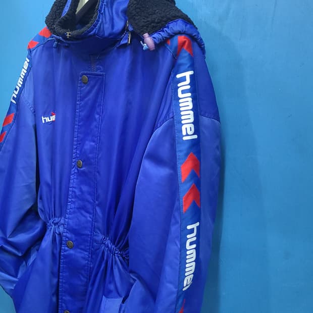 껄렁한 힙~함 험멜 양털롱패딩코트파카