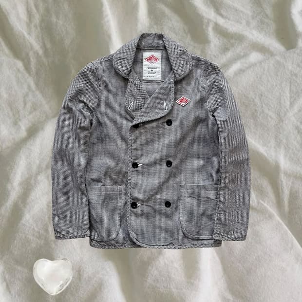 Danton . 단톤 체크 더블 자켓